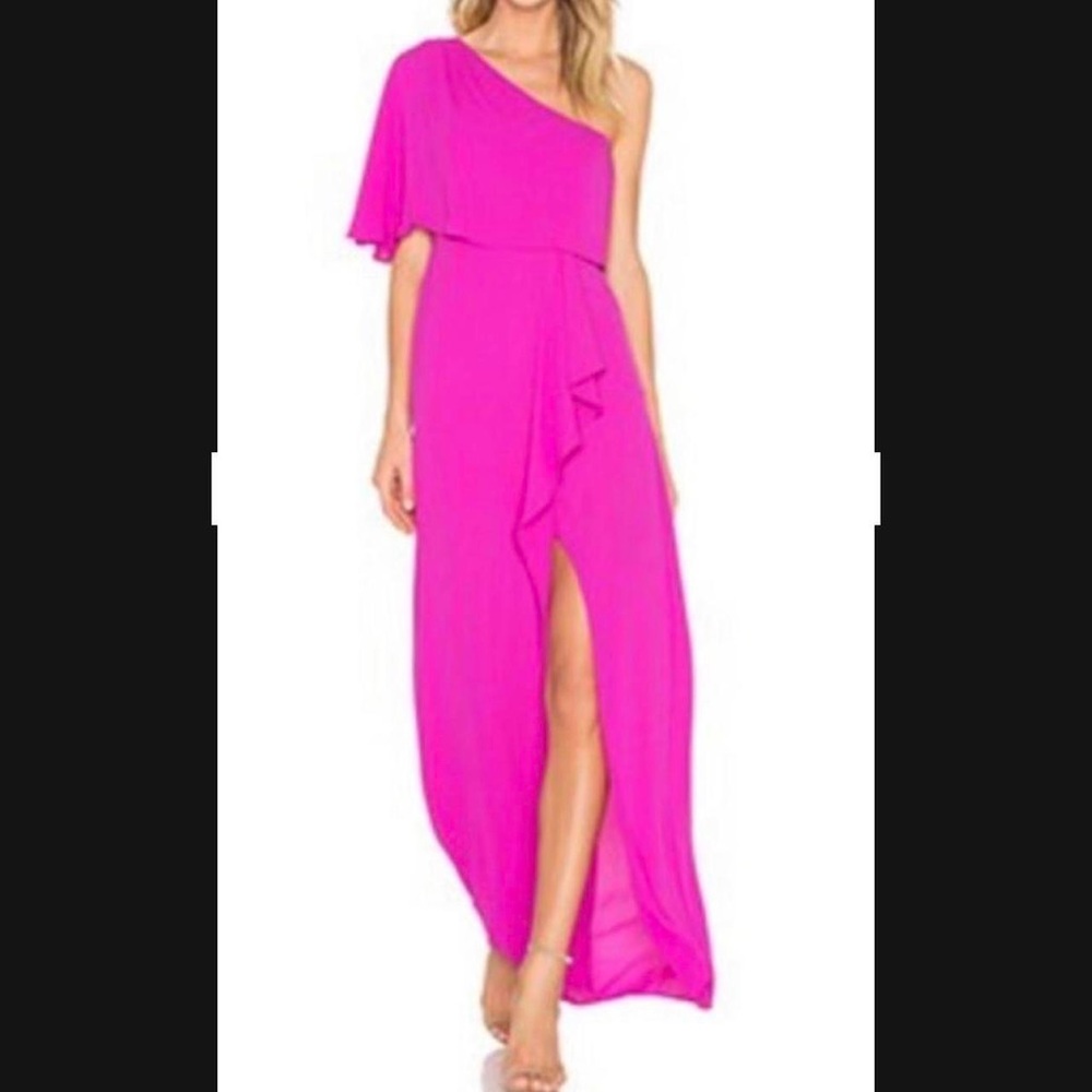 Bcbg Secha one shoulder maxi formal dress size 4